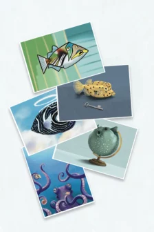 Poissons & crustacés - Pack Cartes A5